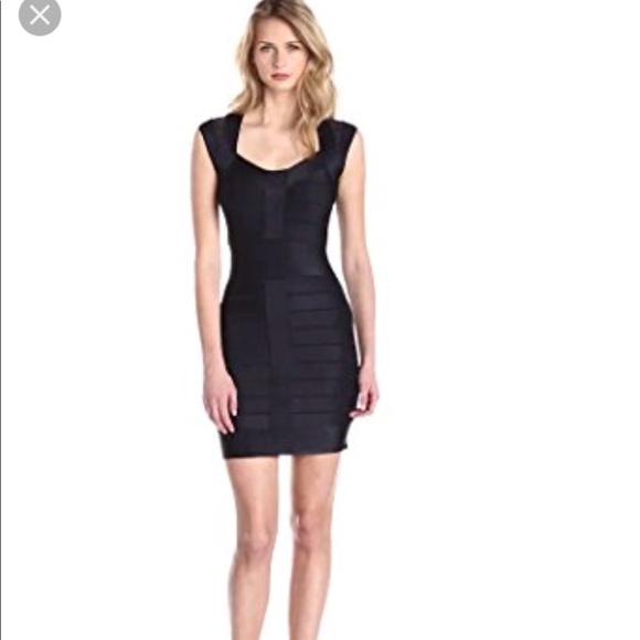 french connection black bandage dress